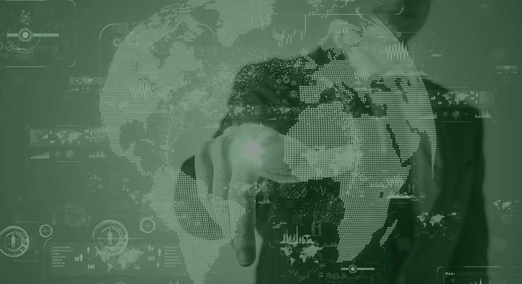 Business owner reviewing multi-state payroll risks on a digital world map