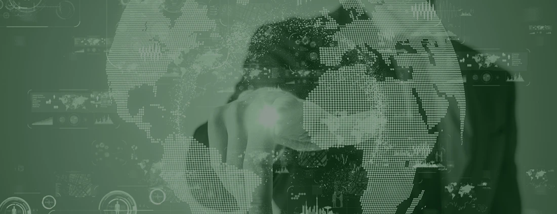 Business owner reviewing multi-state payroll risks on a digital world map
