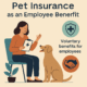 Infographic showing pet insurance as an employee benefit within voluntary benefits for employees