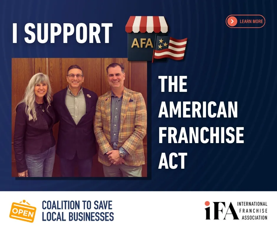 INFINITI HR team at IFA Advocacy Summit supporting the American Franchise Act 2025